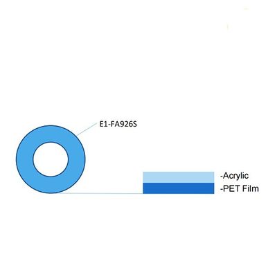 Silver Grey Bonding Tape 1.8mil Anti Static PET Film Surface