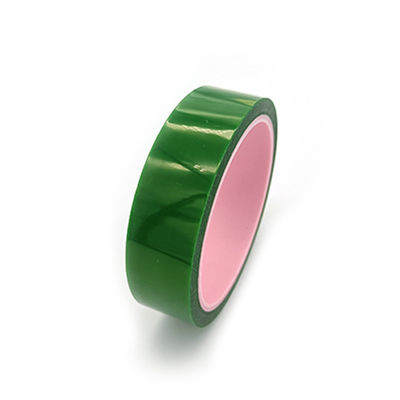 High Temperature Polyester Masking Tape 0.06mm Antistatic Green Color